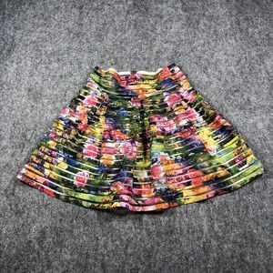 Apparel Candy Colorful Floral Midi Skirt